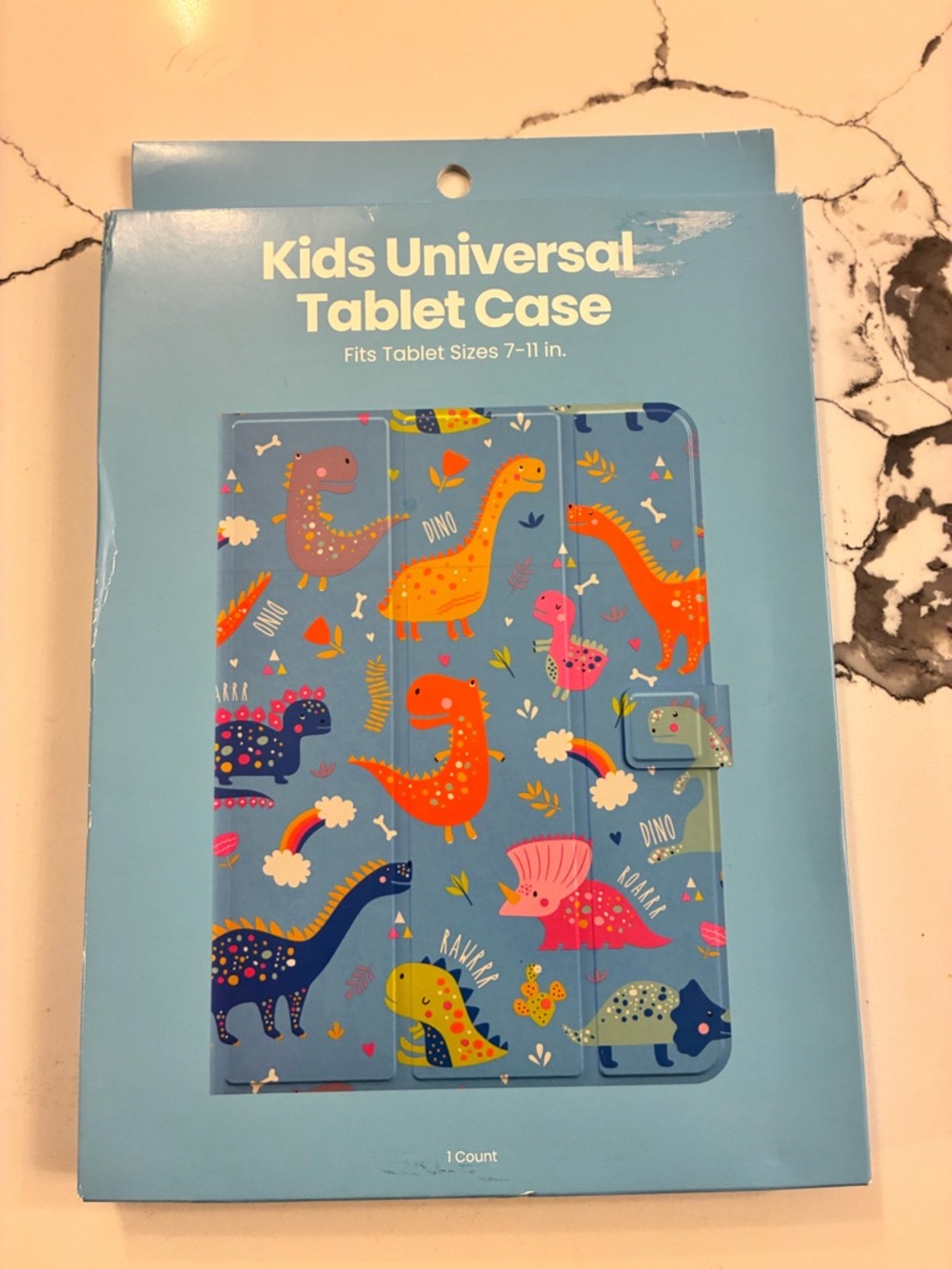 Kids Universal Tablet Case - Blue Dino Print